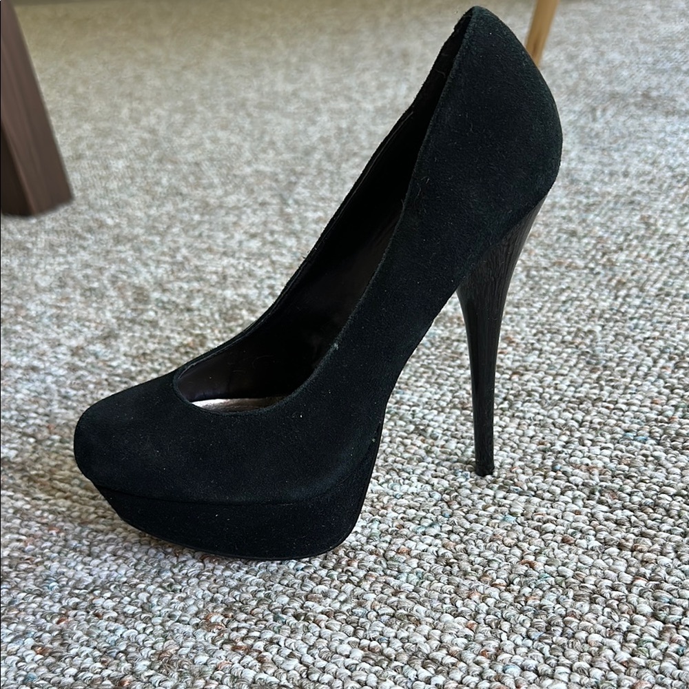 Steve Madden Black Platform Heels
